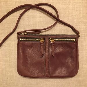 Fossil Leather Crossbody Bag
